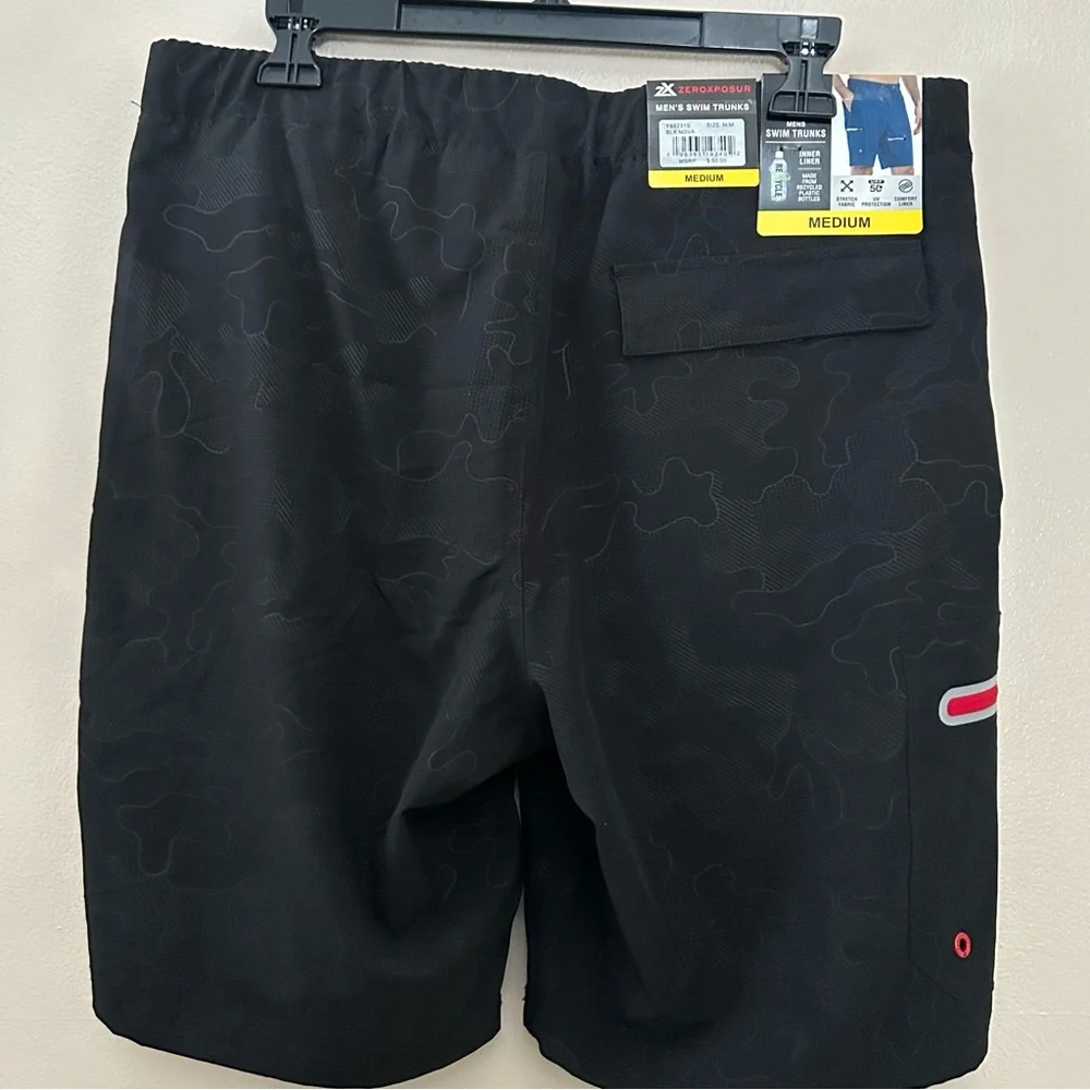 NWT ZeroXposur Men's Black Swim Board Shorts